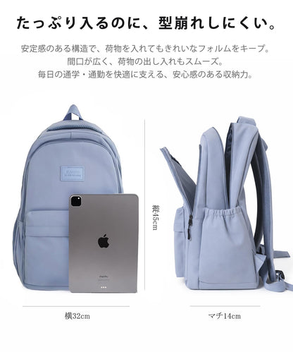 リュック バックパック レディース 20L 通学 リュック 女子 防水 軽量 15.6インチPC収納 大容量 かわいい カジュアル ビジネス 男女兼用 メンズ 通勤 旅行
