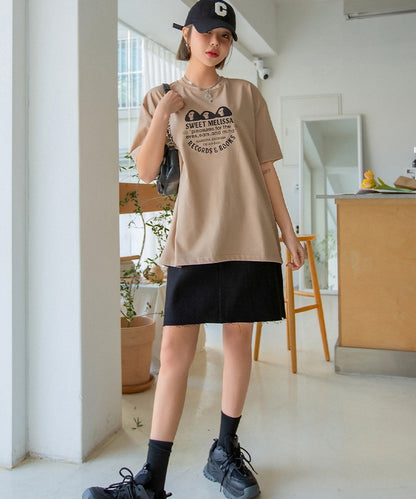 オーバーサイズ ドロップショルダーTシャツ