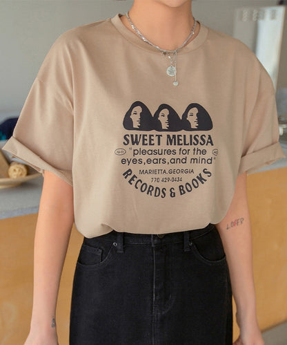 オーバーサイズ ドロップショルダーTシャツ