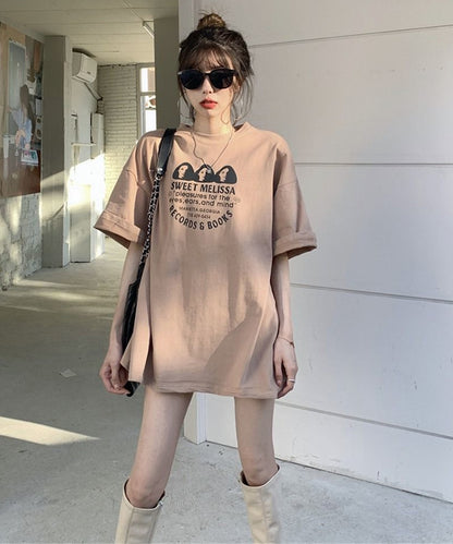 オーバーサイズ ドロップショルダーTシャツ