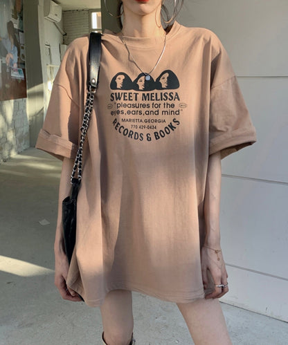 オーバーサイズ ドロップショルダーTシャツ