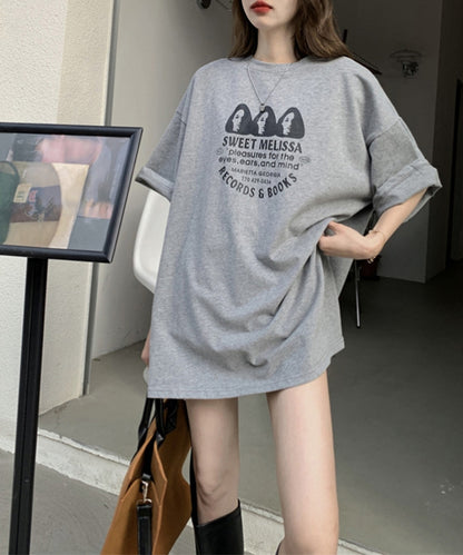 オーバーサイズ ドロップショルダーTシャツ
