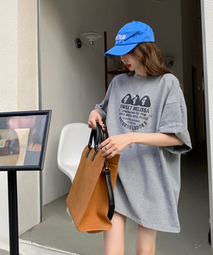 オーバーサイズ ドロップショルダーTシャツ