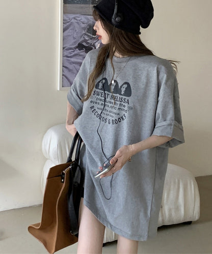 オーバーサイズ ドロップショルダーTシャツ