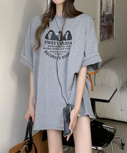 オーバーサイズ ドロップショルダーTシャツ