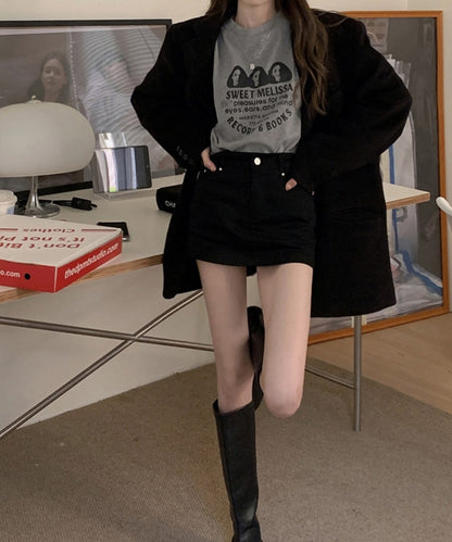 オーバーサイズ ドロップショルダーTシャツ